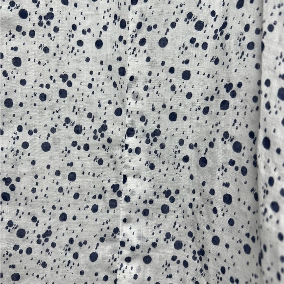 VIOLA LA MIA CAMICIAIA Linen Blend Spotted Button Down Shirt - Picture 10 of 10